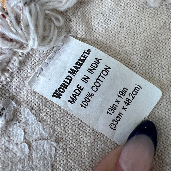 World Market Haveli Placemat Set 2 Patchwork Persian Rug Theme Placemats 14 x 20 - Picture 2 of 2